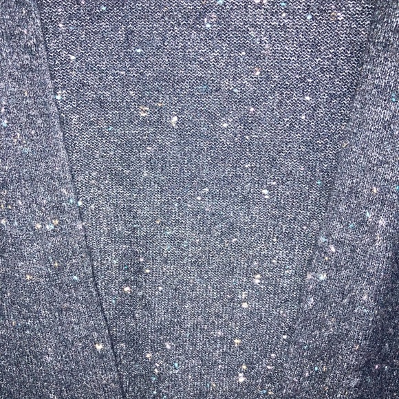 Old navy long cardigan slate with bright specks of color - Picture 4 of 7